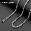 Men's Necklace Stainless Steel Chain Box Chain Titanium Steel Jewelry Pendant Sweater Chain Accessories Keel Personality Chain