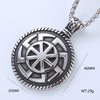 Men's Necklace Titanium Steel Geometric Lion Head Retro Punk Style Polished