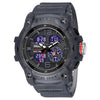 Men's Outdoor Sports Multifunctional Waterproof Watch With Pu Strap And Resin Case Round Dial