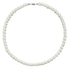 Men's Pearl O Chain Necklace With Geometric Style Handmade Alloy Pendant
