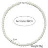 Men's Personality Geometric Handmade Pearl Alloy Necklace