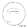 Men's Personality Geometric Handmade Pearl Alloy Necklace