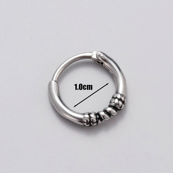 Men's Piercing Earrings Stainless Steel Cast Fashion Retro