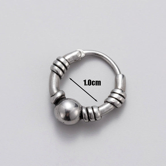 Men's Piercing Earrings Stainless Steel Cast Fashion Retro