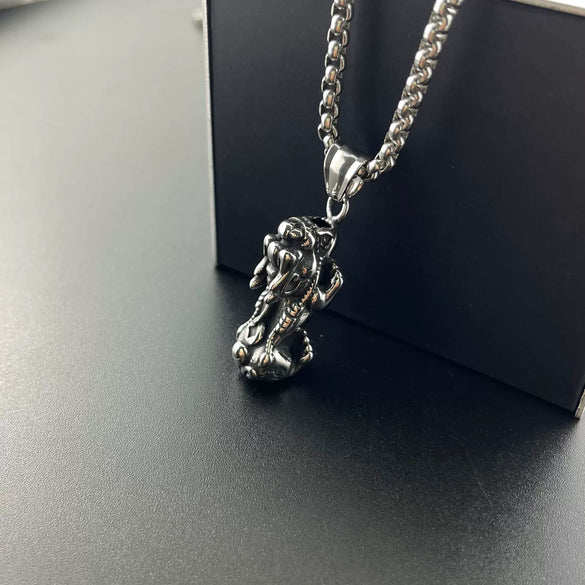 Men's Punk Retro Constellation Pendant Necklace Titanium Steel Hip Hop Fashion Casting And Polishing Jewelry Stainless Steel