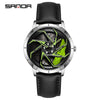 Men's Quartz Watch Alloy Case Mineral Strengthened Glass Mirror Steel Belt Round Dial Business Style