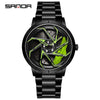 Men's Quartz Watch Alloy Case Mineral Strengthened Glass Mirror Steel Belt Round Dial Business Style