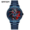 Men's Quartz Watch Alloy Case Mineral Strengthened Glass Mirror Steel Belt Round Dial Business Style