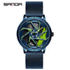 Men's Quartz Watch Alloy Case Mineral Strengthened Glass Mirror Steel Belt Round Dial Business Style