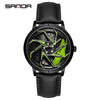Men's Quartz Watch Alloy Case Mineral Strengthened Glass Mirror Steel Belt Round Dial Business Style