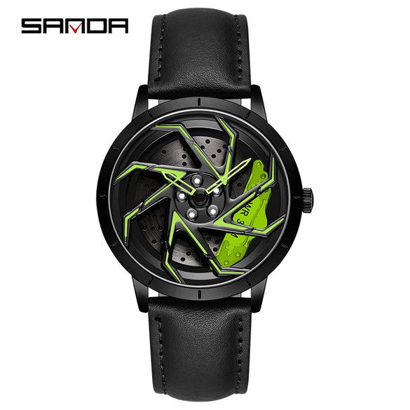Men's Quartz Watch Alloy Case Mineral Strengthened Glass Mirror Steel Belt Round Dial Business Style