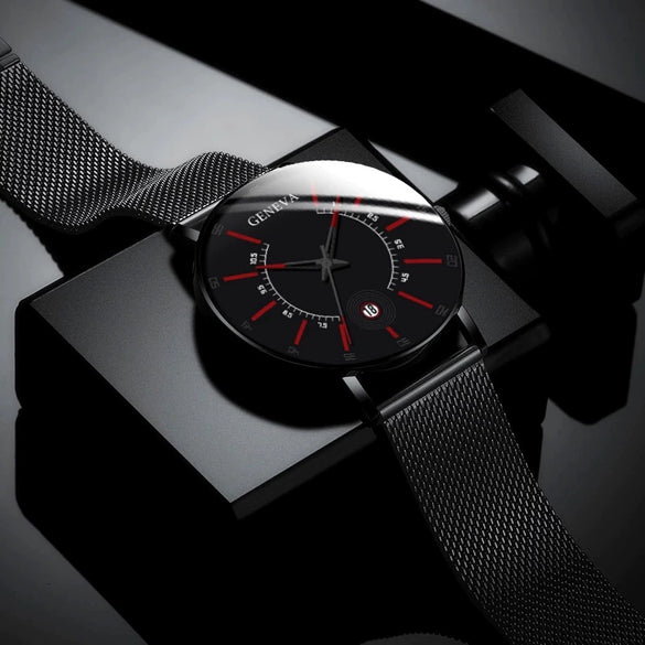 Men's Quartz Watch Alloy Iron Stainless Steel Ordinary Glass Mirror Round Leisure Ultrathin Life Waterproof