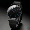 Men's Quartz Watch Alloy Mesh Belt Round Dial Leisure Style