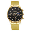 Men's Quartz Watch With Silicone Mesh Band Alloy Case Stainless Steel Strap And Buckle Round Dial Mineral Reinforced Glass Mirror Business Style Luminous