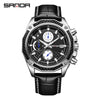 Men's Quartz Watch Zinc Alloy Case Mineral Strengthened Glass Mirror Belt Strap Stainless Steel Clasp Round Dial Business Style