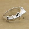 Men's Retro Geometric Animal Bone Paw Open Ring Copper Electroplated Punk Index Finger Ring