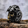 Men's Retro Stainless Steel Skull Ring With Animal Zodiac Motif And Personality Design Fine Craftsmanship Wholesale Fashion Jewelry