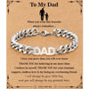 Men's Retro Trendy Stainless Steel Cuban Chain Bracelet With Geometric Letter And Number Design Electroplated Fashion Jewelry