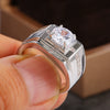 Men's Ring Copper Geometric Inlaid Zircon