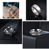 Men's Rotating Chain Ring Titanium Steel Jewelry With Electroplating And Letters Numbers Text Pattern