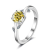 Men's Silver Synthetic Moissanite Round Ring Set With Precious Stones