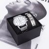 Men's Simple Style Alloy Wrist Watch With Round Dial And Stainless Steel Single Folding Buckle