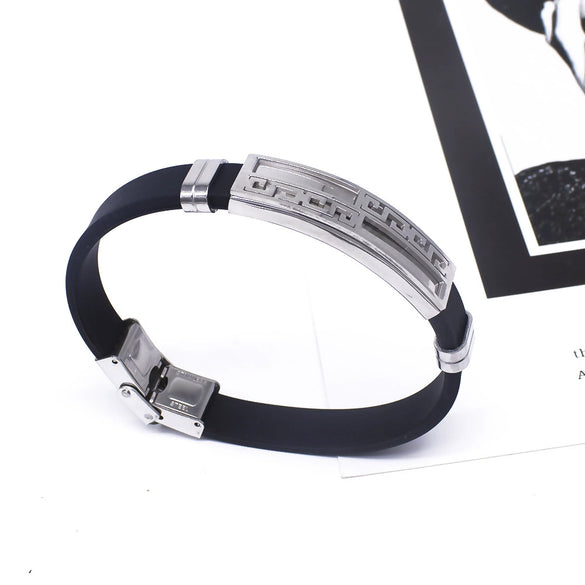 Men's Simple Style Alloy Wrist Watch With Round Dial And Stainless Steel Single Folding Buckle