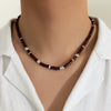 Men's Soft Pottery Beaded Handmade Necklace