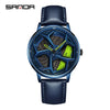 Men's Solid Steel Band Quartz Watch Alloy Case Stainless Steel Buckle Round Dial Leisure Style Waterproof
