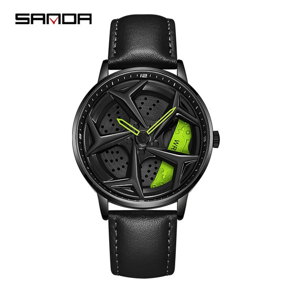 Men's Solid Steel Band Quartz Watch Alloy Case Stainless Steel Buckle Round Dial Leisure Style Waterproof