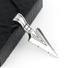 Men's Spearhead Pendant Necklace With Electroplated Alloy Animal Zodiac Design And Square Pearl Chain