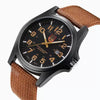 Men's Sports Alloy Casual Quartz Watch With Nylon Braided Belt And Round Dial