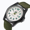 Men's Sports Alloy Casual Quartz Watch With Nylon Braided Belt And Round Dial