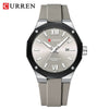 Men's Sports Casual Alloy And Silicone Watch With Round Dial Waterproof