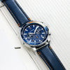 Men's Sports Casual Belt Watch Alloy Case Pu Strap Stainless Steel Buckle Round Dial
