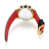 Men's Sports Multifunction Chronograph Calendar Watch Alloy Case Silicone Strap Round Dial