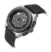 Men's Sports Multifunction Luminous Silicone Quartz Watch With Alloy Case Mineral Reinforced Glass Mirror Stainless Steel Buckle And Round Dial