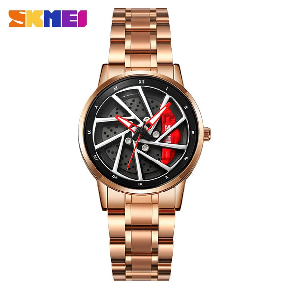 Men's Stainless Steel And Alloy Alloy Business Style Round Dial Quartz Watch Waterproof