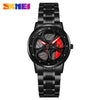 Men's Stainless Steel And Alloy Alloy Business Style Round Dial Quartz Watch Waterproof
