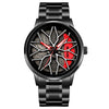 Men's Stainless Steel And Alloy Alloy Business Style Round Dial Quartz Watch Waterproof