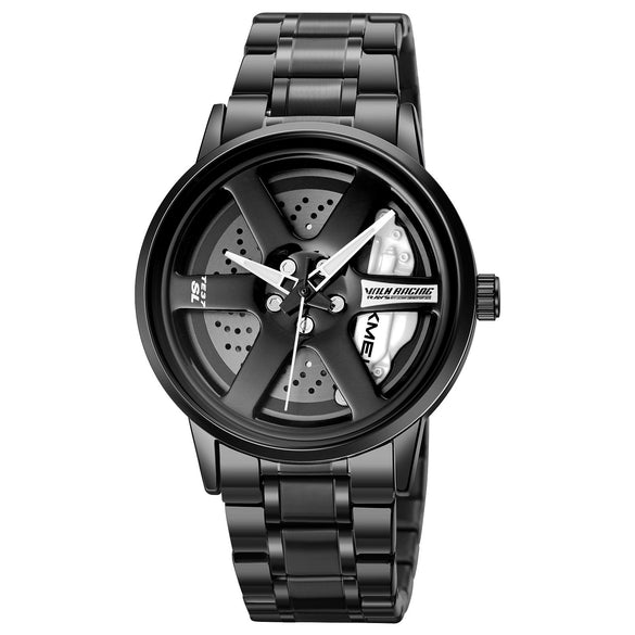 Men's Stainless Steel And Alloy Alloy Business Style Round Dial Quartz Watch Waterproof