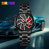 Men's Stainless Steel And Alloy Alloy Business Style Round Dial Quartz Watch Waterproof