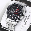 Men's Stainless Steel Automatic Movement Hollow Calendar Sports Watch With Rose Gold Clasp Round Dial Business Style Waterproof Luminous