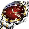 Men's Stainless Steel Business Style Round Dial Waterproof Watch With Automatic Movement And Luminous Calendar