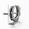 Men's Stainless Steel Cast Piercing Earrings With Tiger Cross Fivepointed Star Geometric Pattern And Polishing Process