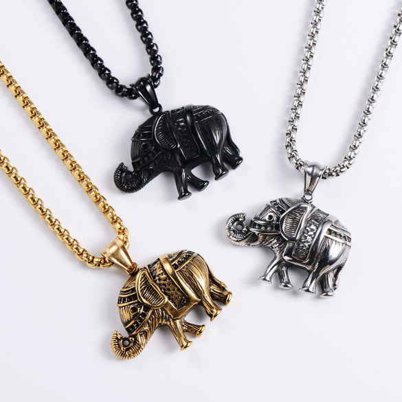Men's Stainless Steel Constellation Pendant Punk Hip Hop Necklace With Electroplating