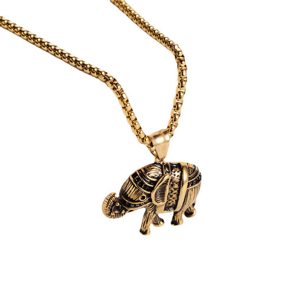 Men's Stainless Steel Constellation Pendant Punk Hip Hop Necklace With Electroplating