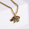 Men's Stainless Steel Constellation Pendant Punk Hip Hop Necklace With Electroplating