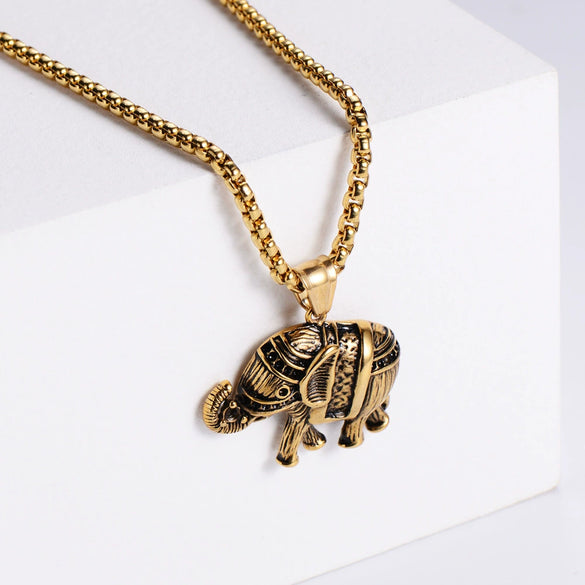 Men's Stainless Steel Constellation Pendant Punk Hip Hop Necklace With Electroplating