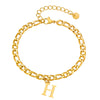 Men's Stainless Steel English Letter Bracelet With Polish Finish